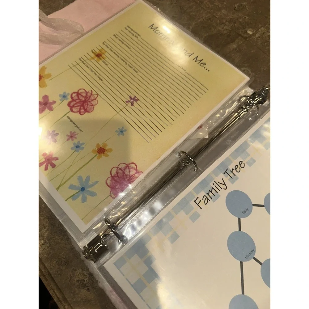 Pink Lamb Baby Memory Book Girl‎ Plush Cover 3-Ring Binder Keepsake Album New